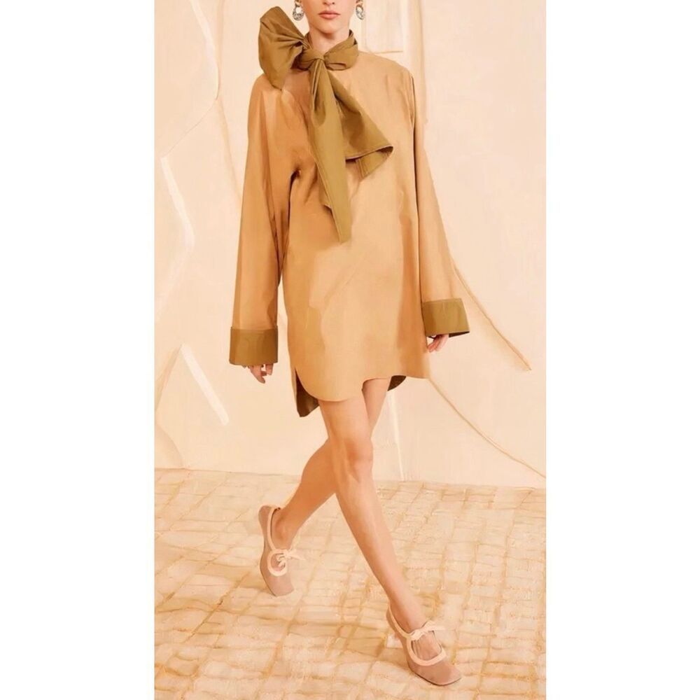 Ulla Johnson Michaela Mini Dress in Sahara Colorblock NWT Size 6